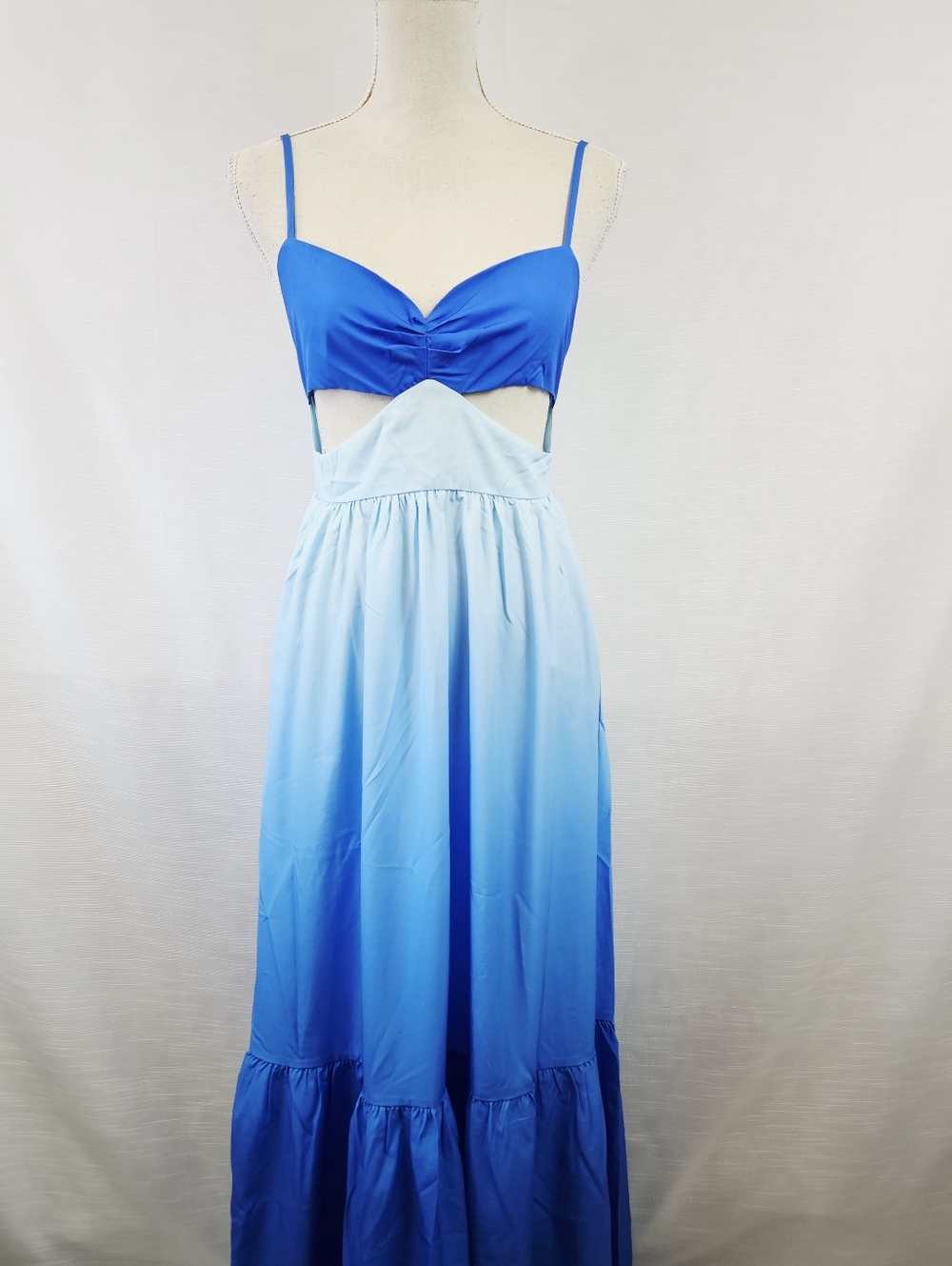 NWT Commense Backless Cutout Cami Ombre Maxi Dress size Small - Picture 5 of 12